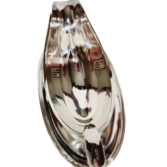 Gorham YC430 Gravy Sauce Boat w Underplate Silver Plate Vtg Colonial Drip Tray - Picture 4 of 9